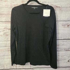 Croft & Barrow Black Long Sleeve Tee NWT
